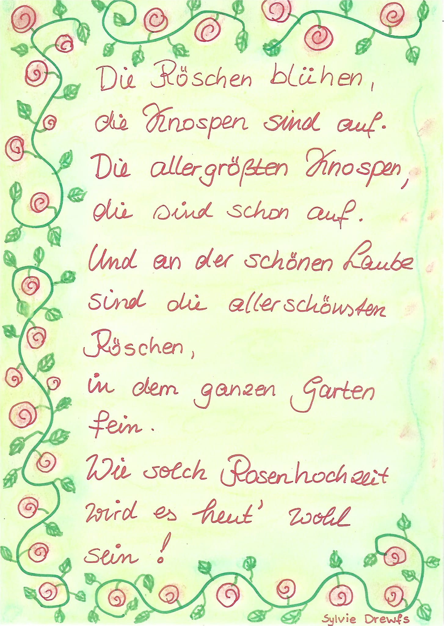 Sylvies Gedicht